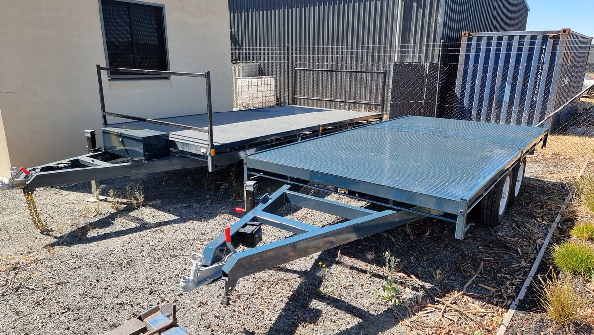 WTS. I've got a new 3.5t flat top trailier finished and ready for a new owner, just needs some guards, chains and a rego. I am keeping its twin for myself. I can add head boards and a new spare tyre if required .