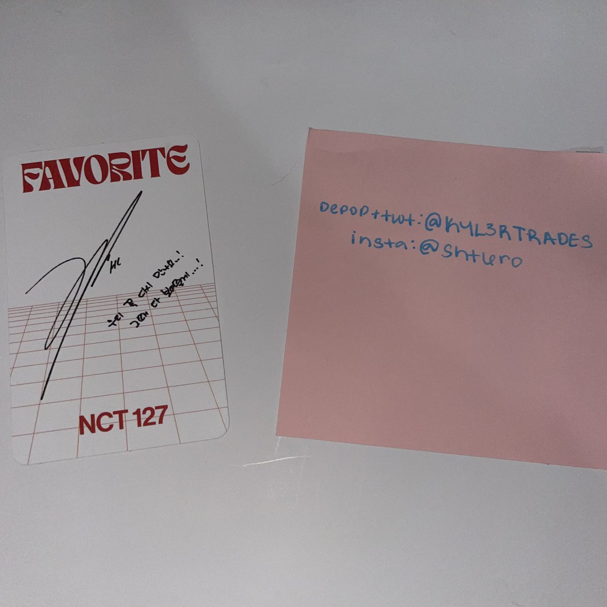 ihrt4ro's tweet photo. [WTT]

Nct127

Have: Haechan Favorite Classic Vers.

Want: Johnny equivalent 

WW: yes! (u.s is preferred) 

dm or reply if interested 

#wtthaechan #wttjohnny #favorite #wttnct127 #nct127 https://t.co/HGUbmwz9es