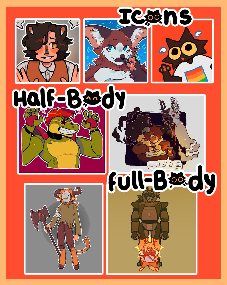 (📌)
▸the usual "i wont draw" applies here
▸have a CLEAR reference of ur oc
▸dm if ur interested !
(note: i will decline ur req if im too busy !!)
#comissionsopen #comissions