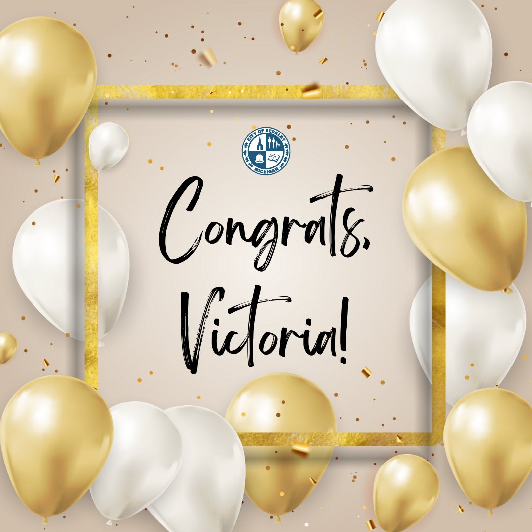 cityofberkley's tweet photo. #DepartmentFeature: Congratulations to our clerk, Victoria Mitchell, on completing her training and certification for the Michigan Association of Municipal Clerks. #StateOfTheCities #YearInReview https://t.co/XAa8EmqO9c
