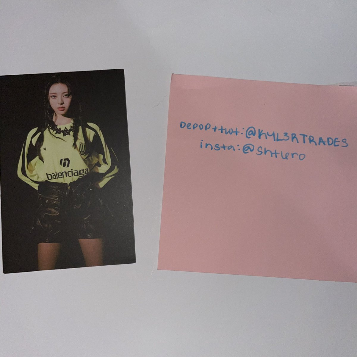ihrt4ro's tweet photo. [WTT]

Itzy

Have: Yuna

Want: Ryunjin or anything off wl 

WW: yes! (u.s is preferred) 

dm or reply if interested 

#wttyuna #wttryunjin #mafia #wttitzy #itzy https://t.co/byUsITcNuG