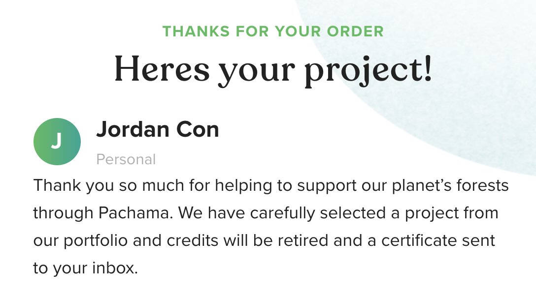We love to travel, but also know that emissions from air travel is pretty awful for the environment. For the first time, we calculated our flight emissions and purchased offsets (via <a href="/PachamaInc/">Pachama</a>). If you can—consider it!