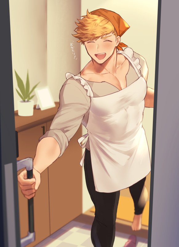 HimboRoyal's tweet photo. (Event pinned ) 

★彡 Welcome back, Hun! Now what would you like? Dinner? A bath? Or perhaps... me? 彡★ https://t.co/G1CeLagDKr