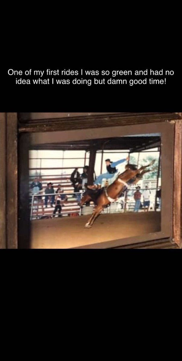 twmorrison89's tweet photo. I was so green in this picture! Miss it everyday! #buckinbroncs #rodeo #8secondride #fallingwithstyle https://t.co/5bSGwyJJvs
