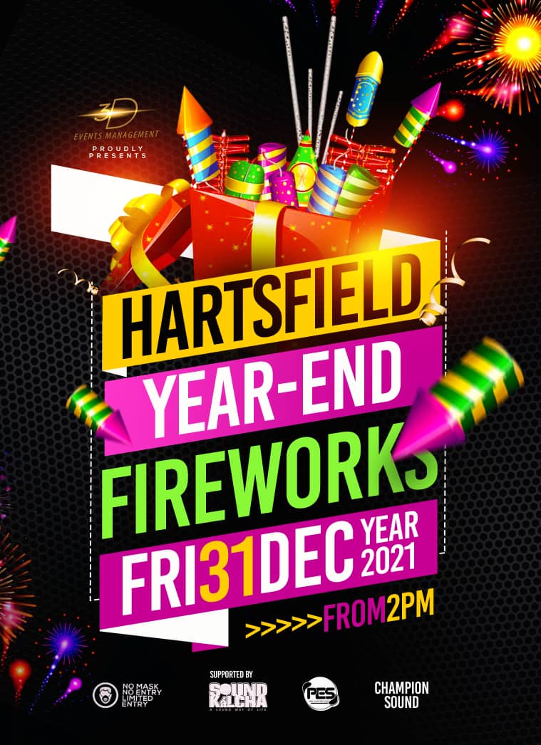 RasObido's tweet photo. Lets End 2021 in a colorful way with a spectacular display of Fireworks exhibited by Highly trained professionals.

Remember to
1.Always mask Up
2. Regular Hand sanitizing
3.Observe COVID Regulations
4. Come early to secure parking https://t.co/pO92Ey5P4Y