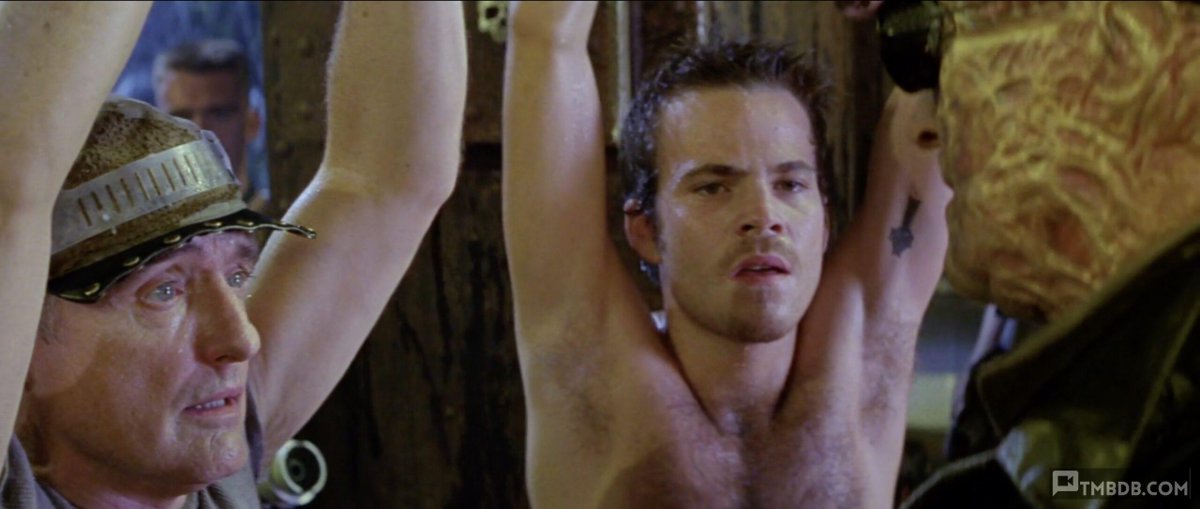 tmbdb's tweet photo. Dennis Hopper and sexy Stephen Dorff chained with arms raised above their heads. Stephen is stripped down shirtless into his tight black shorts. #malebondage #malearmpits #dennishopper #stephendorff https://t.co/2JzDCeyDwg https://t.co/sM2GNMe3xV
