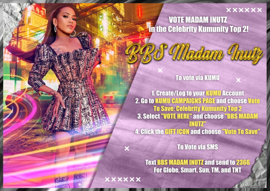 sirwil75's tweet photo. One vote can make a difference!
BBS MADAM INUTZ sent to 2366 https://t.co/66igY2ZGGl