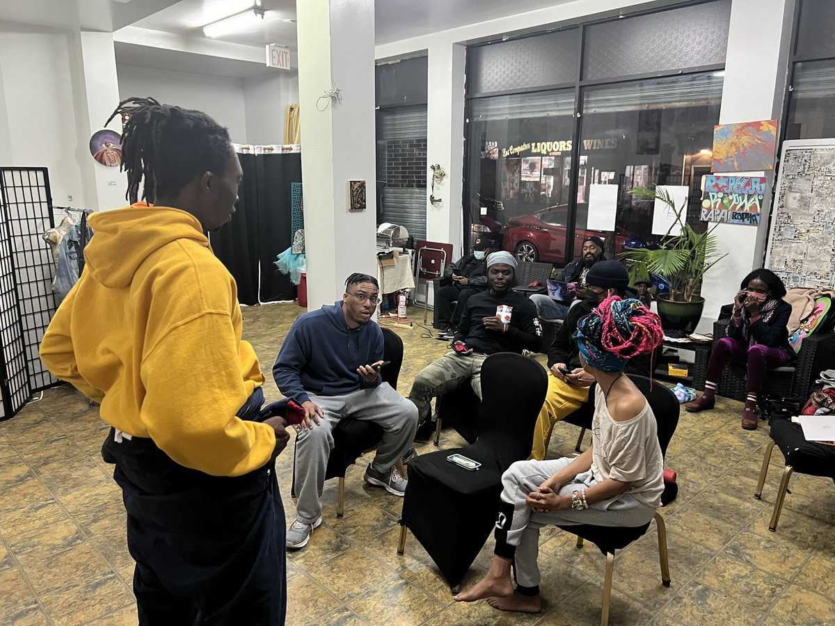 0xErick's tweet photo. The Blockchain workshop was a huge success!

Everyone loved the onboarding game “Tribe Chain”. 

It's a design thinking hackathon for NFTs where you:
- learn wallets and testnet
- learn how NFTs BNFT our community
- mint NFTs
- learn collaborative exchange https://t.co/9IFiCUM1Zq
