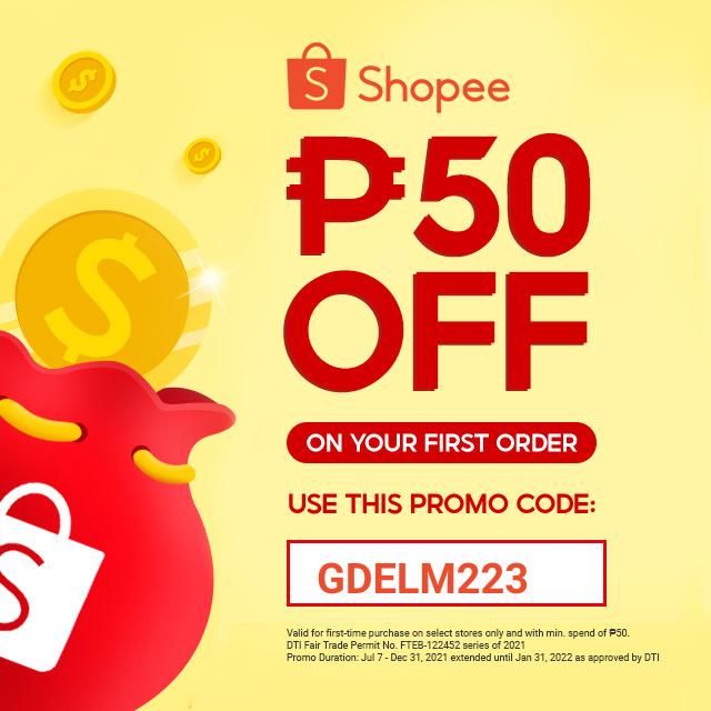 Gdm0121's tweet photo. Use my referral code GDELM223 to get ₱50 off off your first purchase! Download Shopee now and enjoy Free Shipping nationwide! https://t.co/1vprPGkN0a https://t.co/pcftLo7TzK