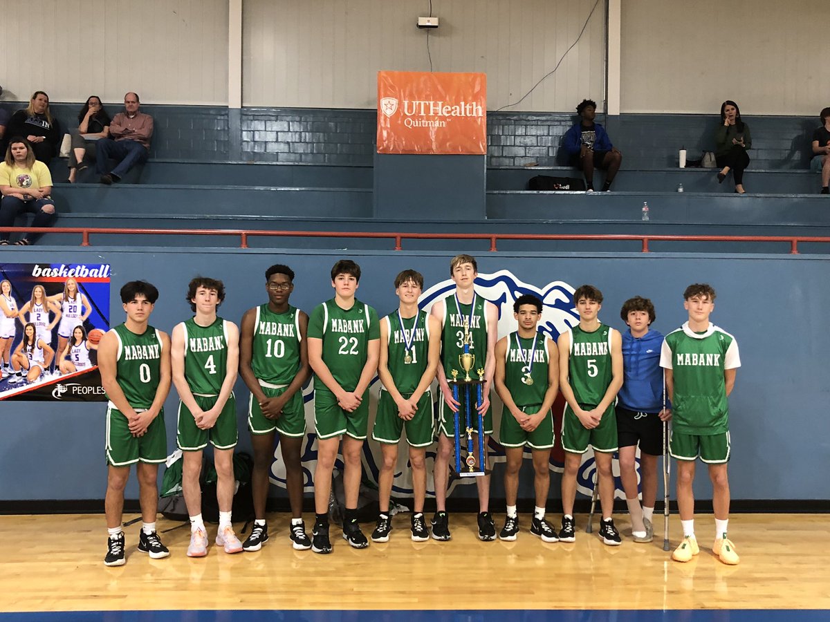 mabankmensbball's tweet photo. Congratulations to the Mabank Boys!  Quitman Tournament Champions!
Wins over Spring Hill, Gilmer, Carlisle &amp; Pittsburg.
All-Tournament selections;
Cade Wilson, Sean Henry, &amp; Jaydon Reeder! @hoopinsider @BrandonOSports https://t.co/9tMr2SQnoh