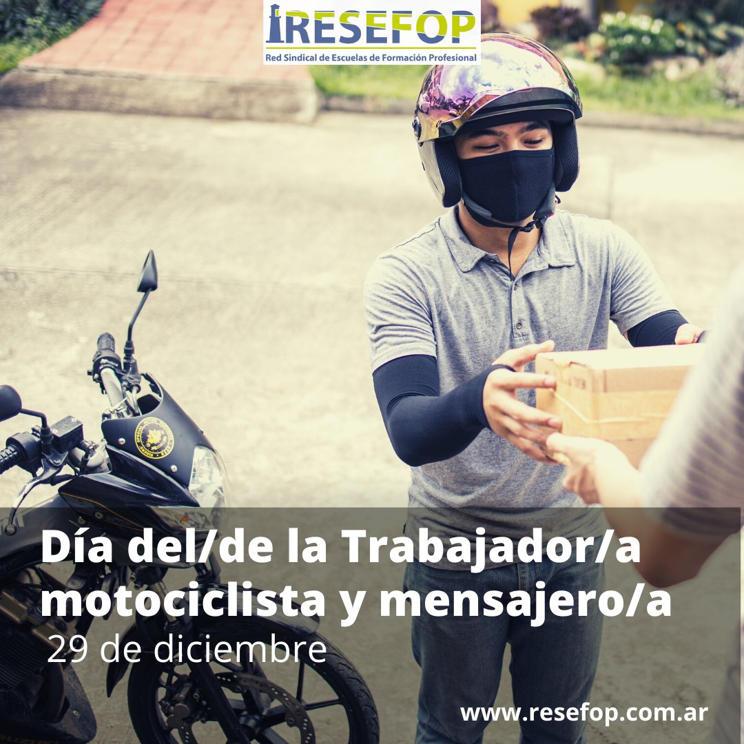 resefop's tweet photo. Feliz día del Trabajador y de la Trabajadora Motociclista Mensajero/a! 🏍 📦
#motociclista #delivery #asimm #resefop #díadelmotociclistamensajero https://t.co/3KafAVgb7H