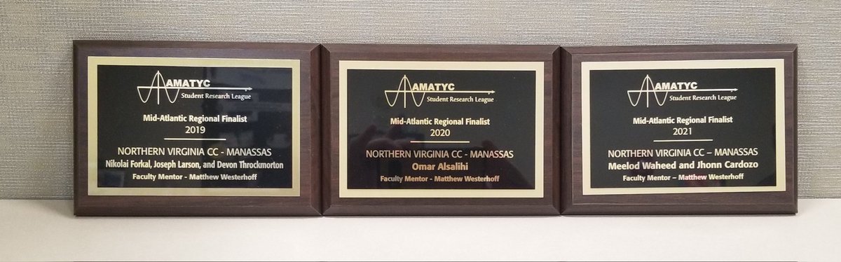 NovaMathProf's tweet image. Make that three in a row. Each one has its own unique story, training, personal journey and learning experience. I feel very fortunate to work with such a talented group of students. Look forward to working with the next group. @NOVAcommcollege