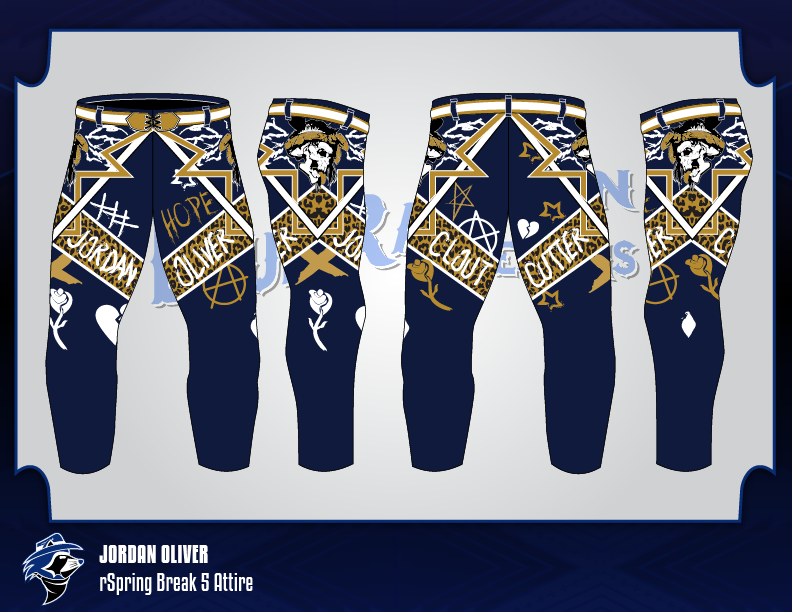 Since then, I've been able to make some colorways for @TheJordanOIiver's attire, including a couple more that have yet to debut!