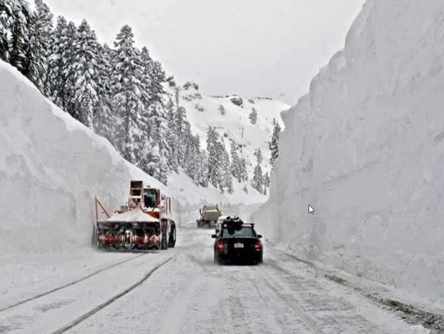 It's a terrible thing. The snow accumulated in the backyard of Lake Tahoe throughout December, because the area has set a 50-year snow record.