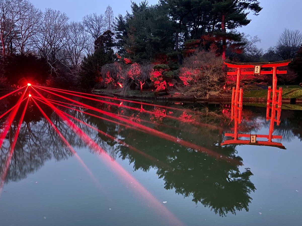 trmatthews's tweet photo. #BBGLightscape is fantastic! Don’t miss it. ⁦@BrooklynBotanic⁩ ⁦@BenepeBotanic⁩ https://t.co/hlyOuH2kUj