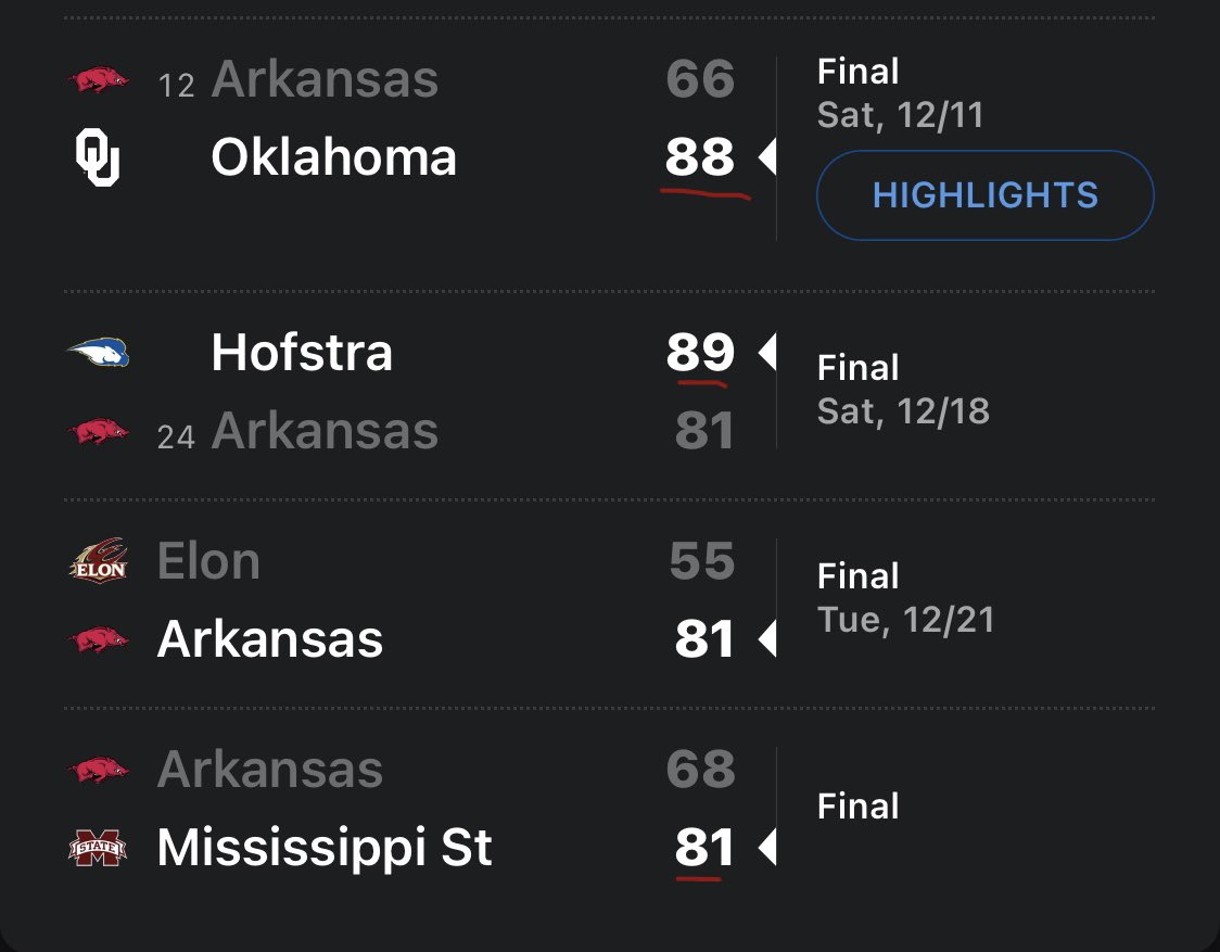 hystericalhog's tweet photo. Hey @HogStats , under Muss, what’s our record when we allow >80 vs <70. #curiousfan https://t.co/bwb5kJOsEs