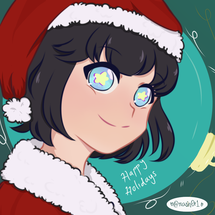 nash0r1's tweet photo. ¡Felices fiestas a todos!
Perdón por la demora, pero lo hice con mucho cariño, espero que les guste
#nashArt #chrismasArt #Vtuber https://t.co/AeQz2eQeQM