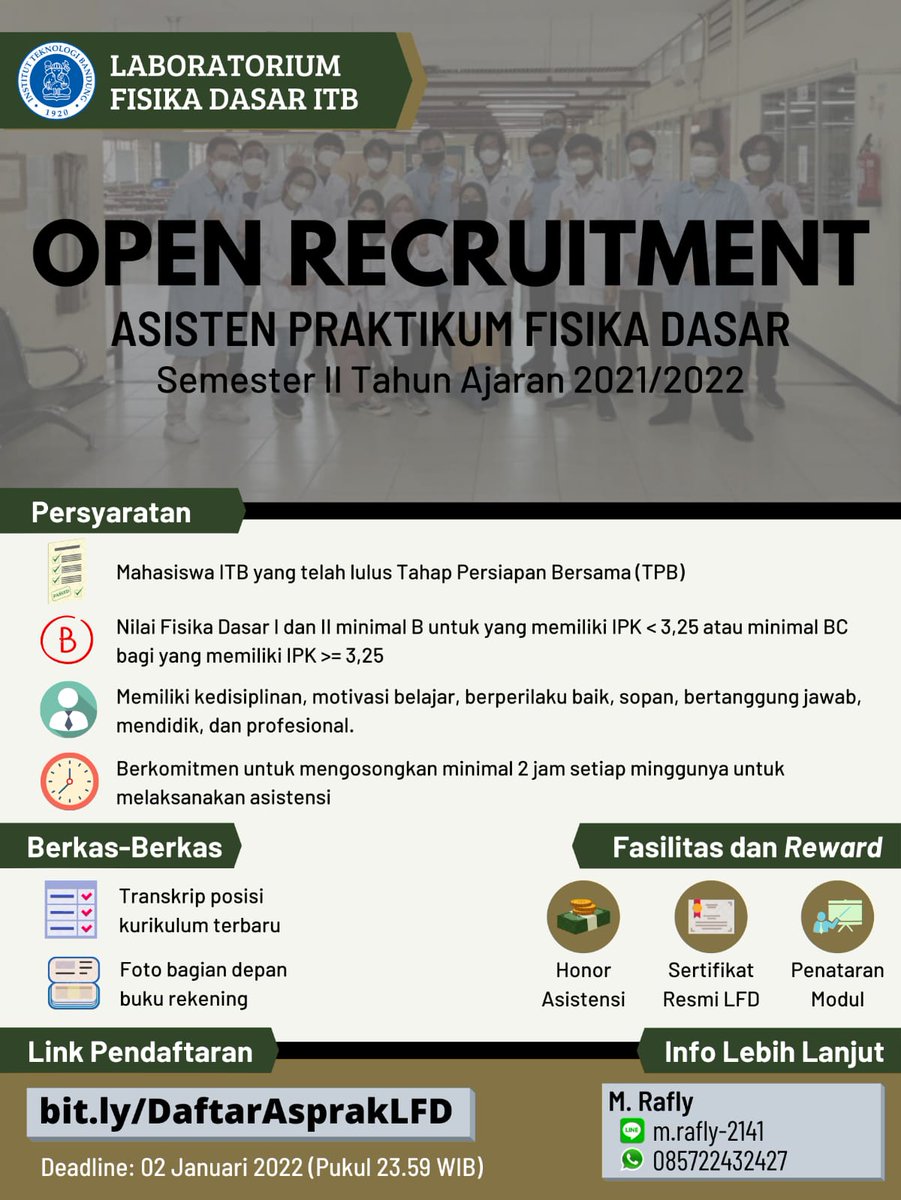 Laboratorium Fisika Dasar ITB tweet media