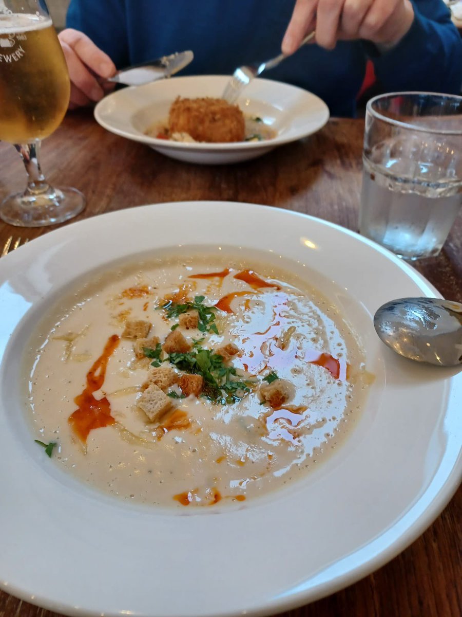 IanBeattie15's tweet photo. An excellent birthday lunch @NicksPOM. The food was amazing, so tasty and well presented. The staff are so welcoming and friendly. I would totally recommend a visit. 👍🏻Thank you for the personal table service and birthday wishes @NickNairn https://t.co/yX9mFAEP64