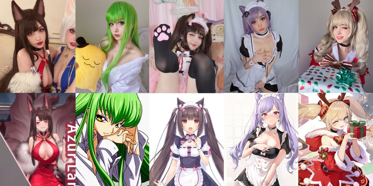 suakirin's tweet photo. I couldn’t fit all but 2021 was a good cosplay year and thank you so much for everyone’s support! 🥺 
Excited to see what next year will bring~ https://t.co/p8gZYQhKoO