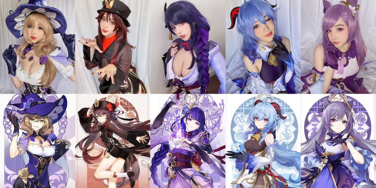 suakirin's tweet photo. I couldn’t fit all but 2021 was a good cosplay year and thank you so much for everyone’s support! 🥺 
Excited to see what next year will bring~ https://t.co/p8gZYQhKoO