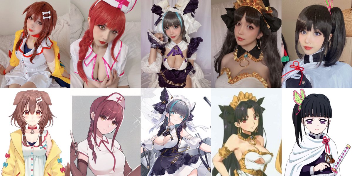 suakirin's tweet photo. I couldn’t fit all but 2021 was a good cosplay year and thank you so much for everyone’s support! 🥺 
Excited to see what next year will bring~ https://t.co/p8gZYQhKoO