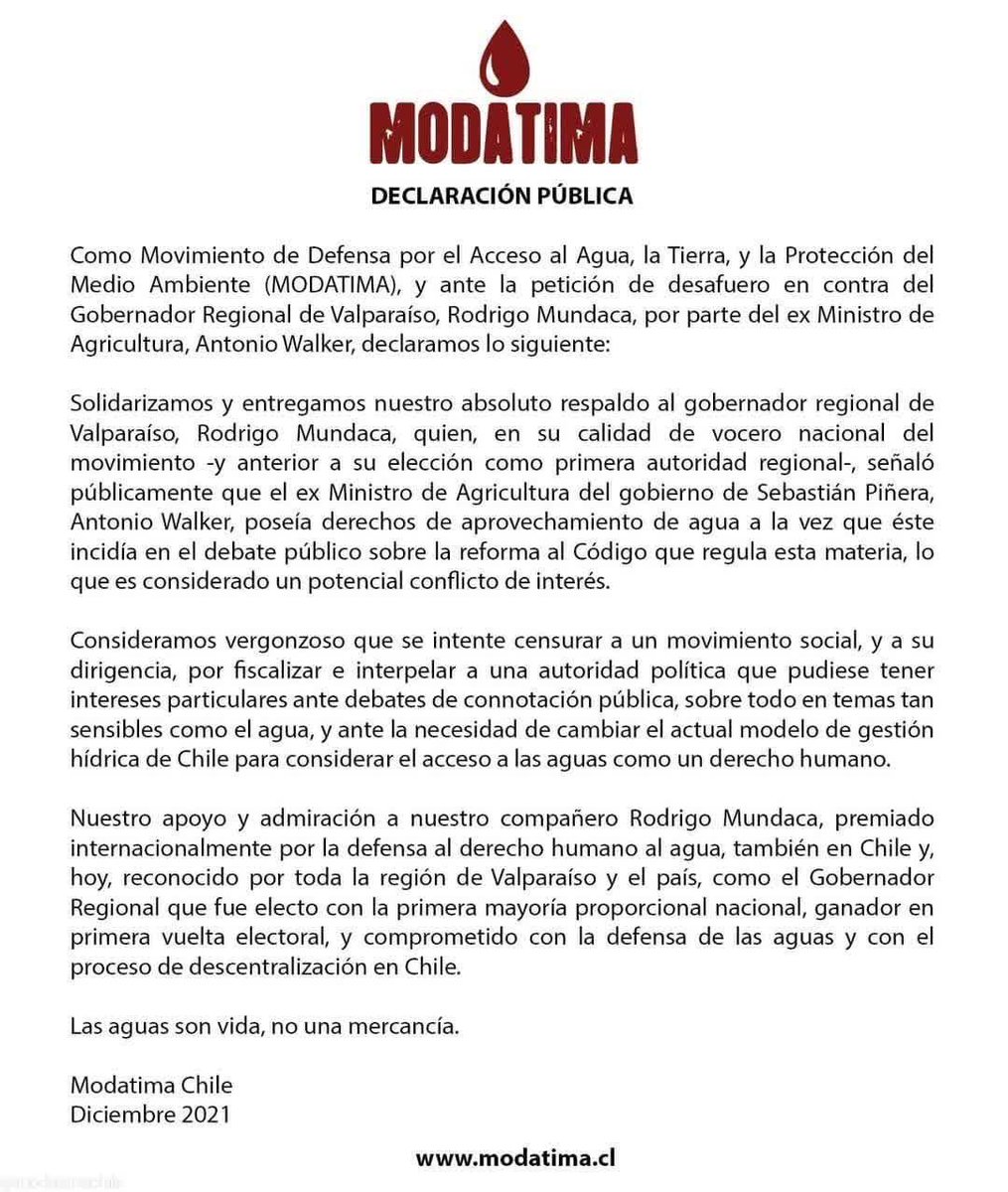 Inaceptable!
Los ladrones persiguiendo a la gente decente!
Todo mi apoyo a <a href="/rmunda/">rodrigo mundaca</a> <a href="/modatima_cl/">Modatima 💧</a> 
Un gran dirigente social y un gran gobernador!