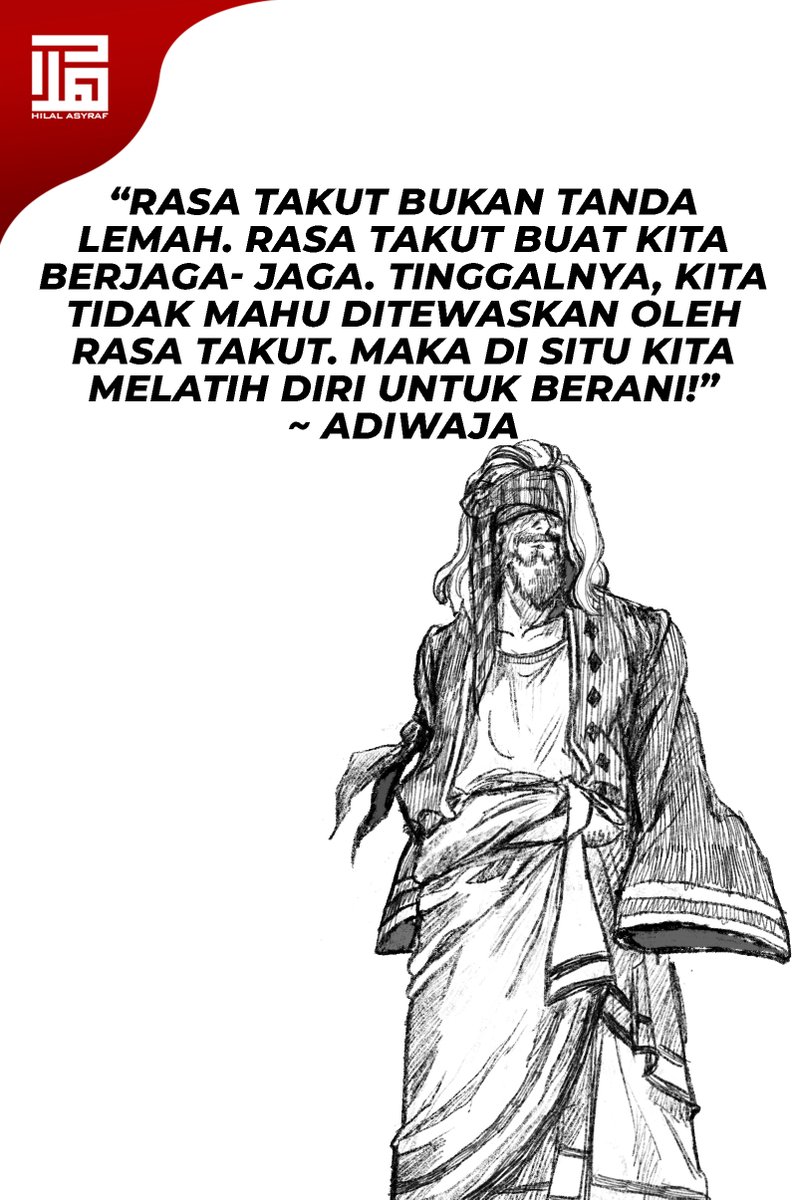 HilalAsyraf's tweet photo. Rasa takut memberi peluang untuk kita menjadi berani! https://t.co/baMUjiwCNP