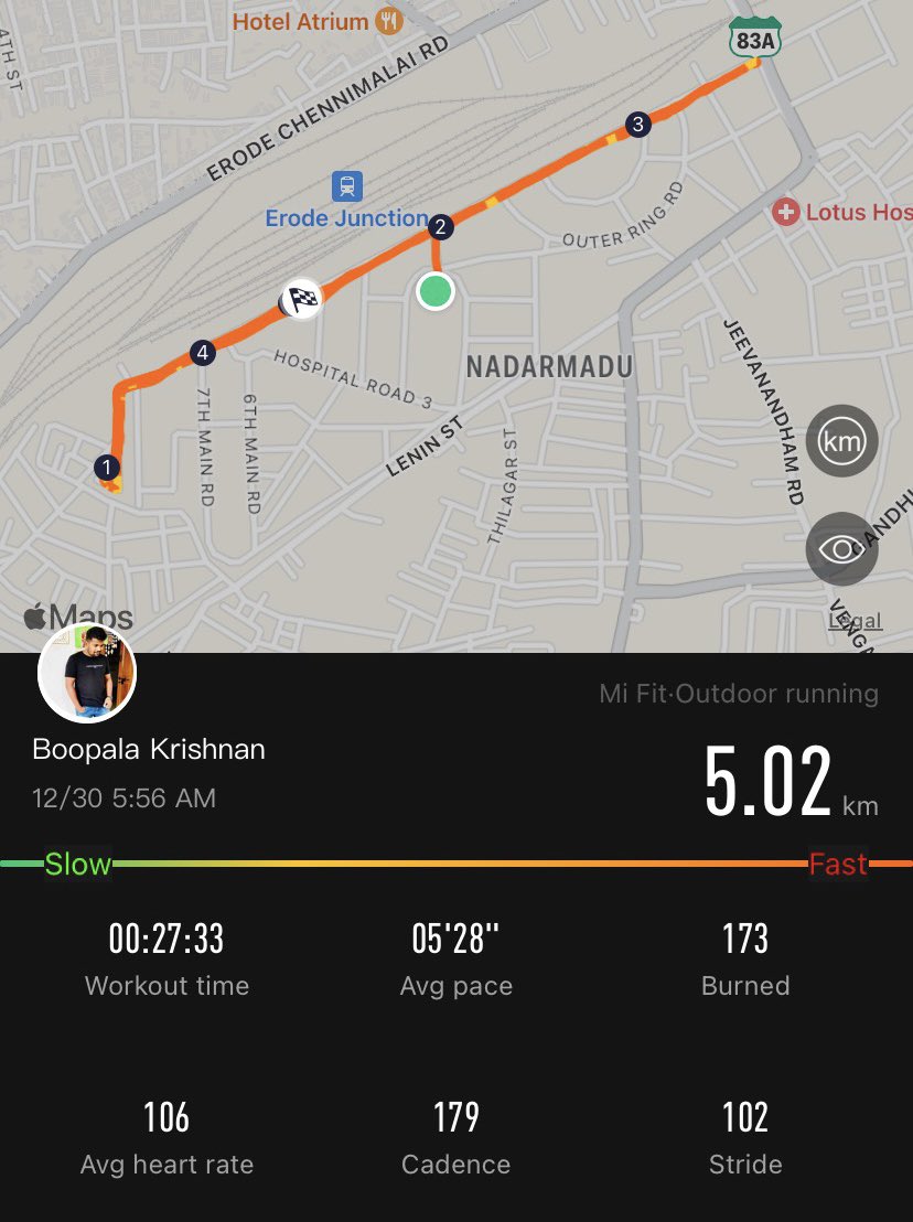Boopalakrish's tweet photo. #Fastest5kmπ₯ @arya_offl https://t.co/2ehP27ohZU