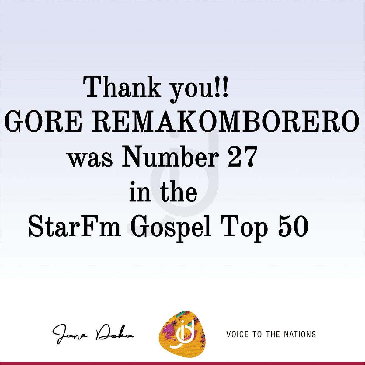 JDoka_Music's tweet photo. Thank you all for the support. This means a lot
#goreremakomborero
#janedokamusic
@StarfmZimbabwe @StarFMNews @ZiFMStereo @NyamiNyamiFM @capitalkfm @DiamondFMZim https://t.co/RiqpzwRMep