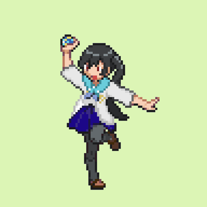 ポケモントレーナー風ドット絵のtwitterイラスト検索結果