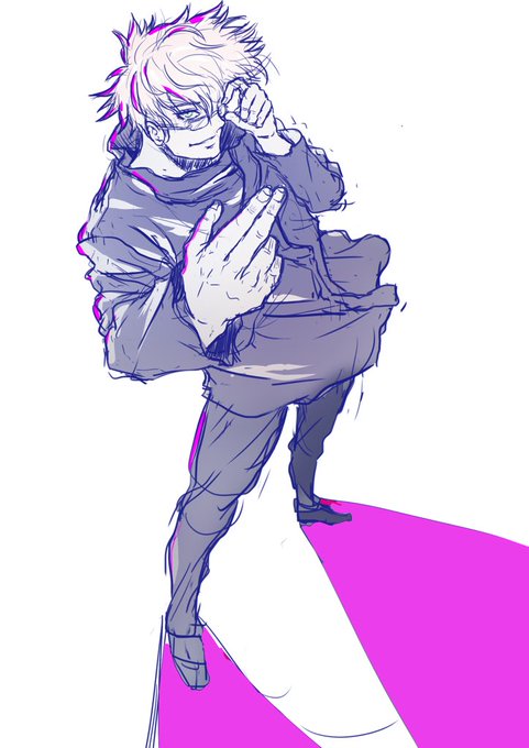 五条悟のつもりで描いたけど、やや小太りのトライガンぽく見えるらしい…
まだ精進が足りないので昼から呪術廻戦0観てきます 