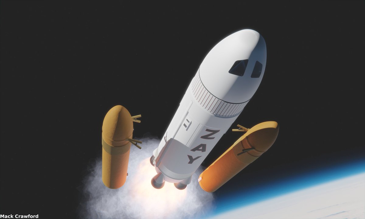 KidsDrawRockets's tweet photo. Render by: @brickmack 
Drawing by: Zay
Submitted by: @chasg76 
#kidsdrawrockets https://t.co/o2fUuX7F4J
