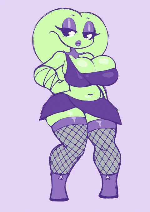 friend made a fusion of my OCs so I drew her lmao 