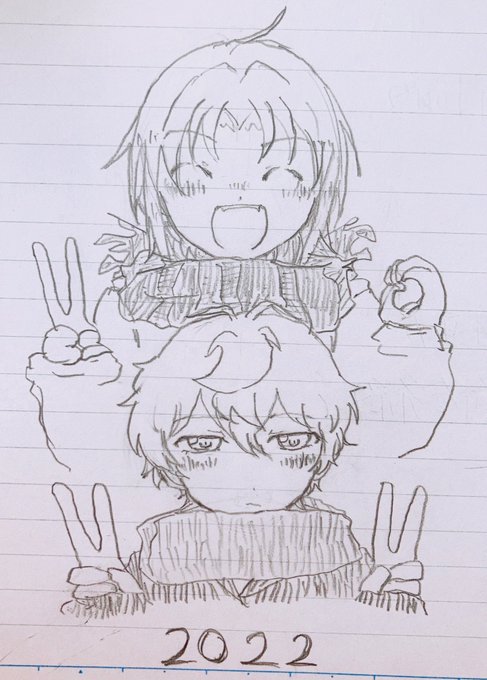 レオいずで描き収め〜〜!!
2022フライングしてるけど
2021年はあんスタくんにほぼ費やしてたけど楽しかった…来年もよろしくお願いします
(アナログ酷すぎてあげなおしました) 