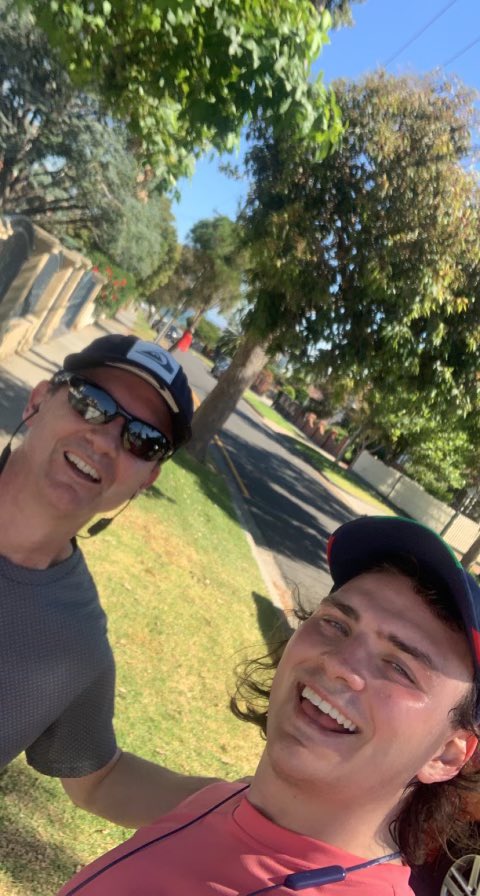 phil_cooley's tweet photo. Run 165/2021. Another perfect morning, totally blue skies no clouds in sight. Another #runwithson and he helped me get over the 1000km mark for the year. Very happy with this milestone ๐ #thursdayrun https://t.co/YN8xXQenBm