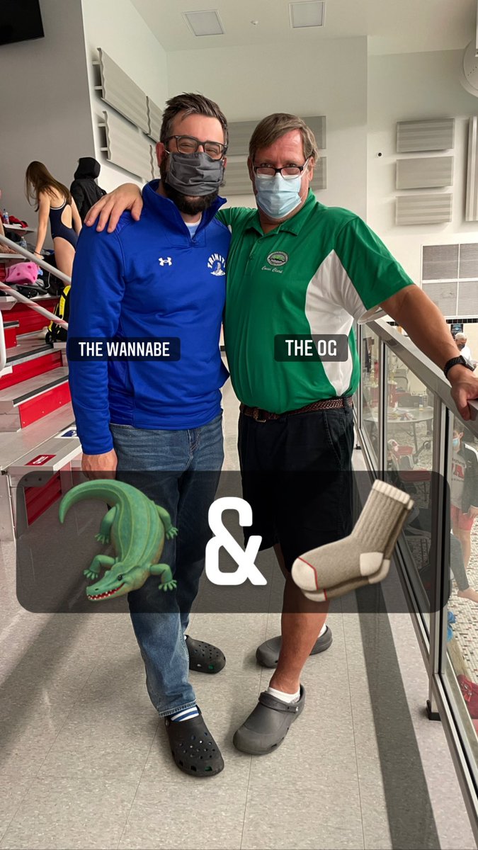_lukemo's tweet image. The Crocs Crew…. Coach Clark &amp;amp; I sharing the deck together once again this morning… #crocjuice #crocslife