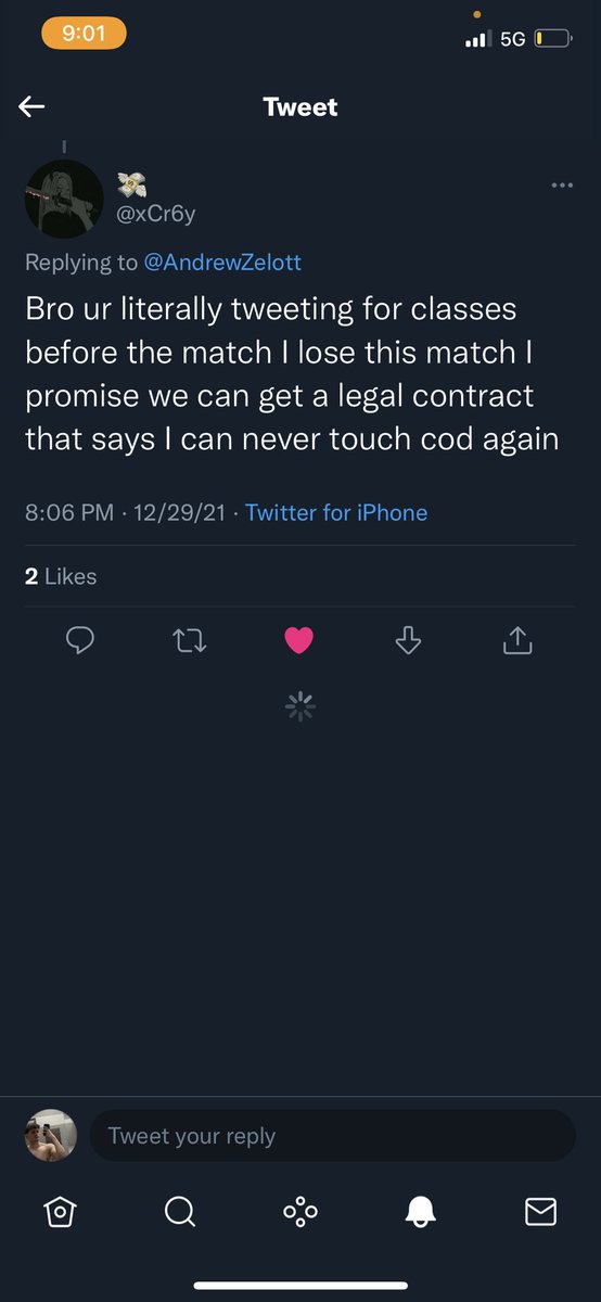 AndrewZelott's tweet photo. @xCr6y @Rckzys That’s bad bro https://t.co/bIj3y7Ttuy