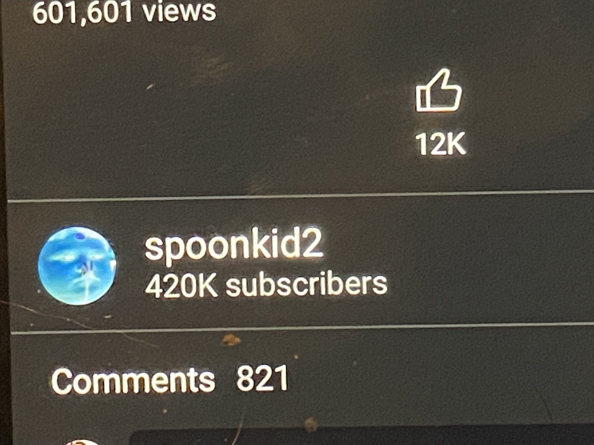coinfn1's tweet photo. @spoonkid3 is at 420k subs 🤫🤫 https://t.co/Rb2gHmhctL
