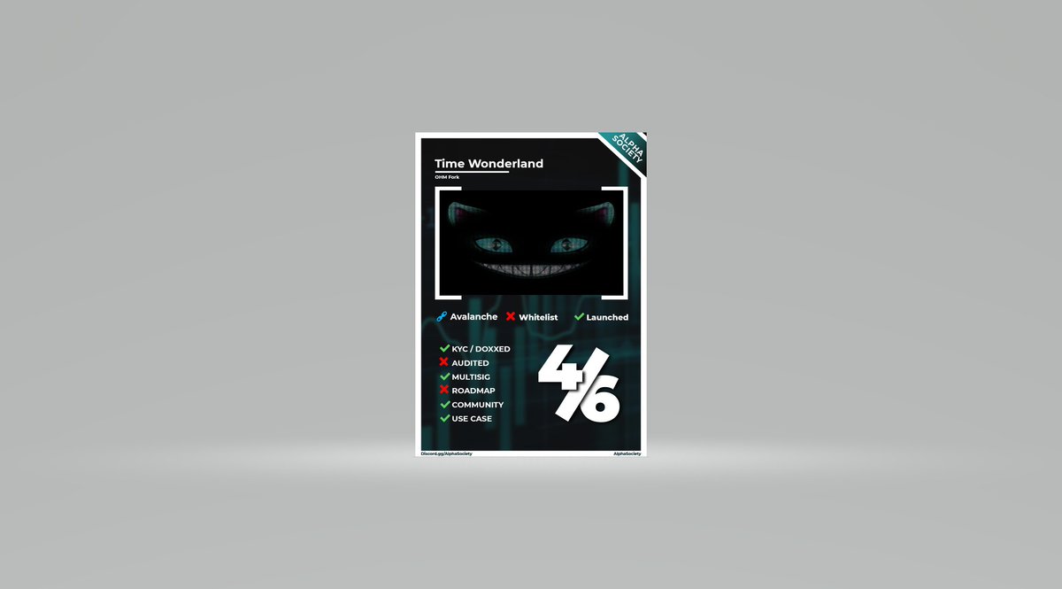 _AlphaSociety's tweet photo. Join our discord and see what we are doing. This will be all about the community. By the community for the community. Lets help each other find the best projects and keep bad projects accountable.

This is our first score card. Welcome to the future:
https://t.co/sVfrAoPGh1 https://t.co/VrOwJrKB0N