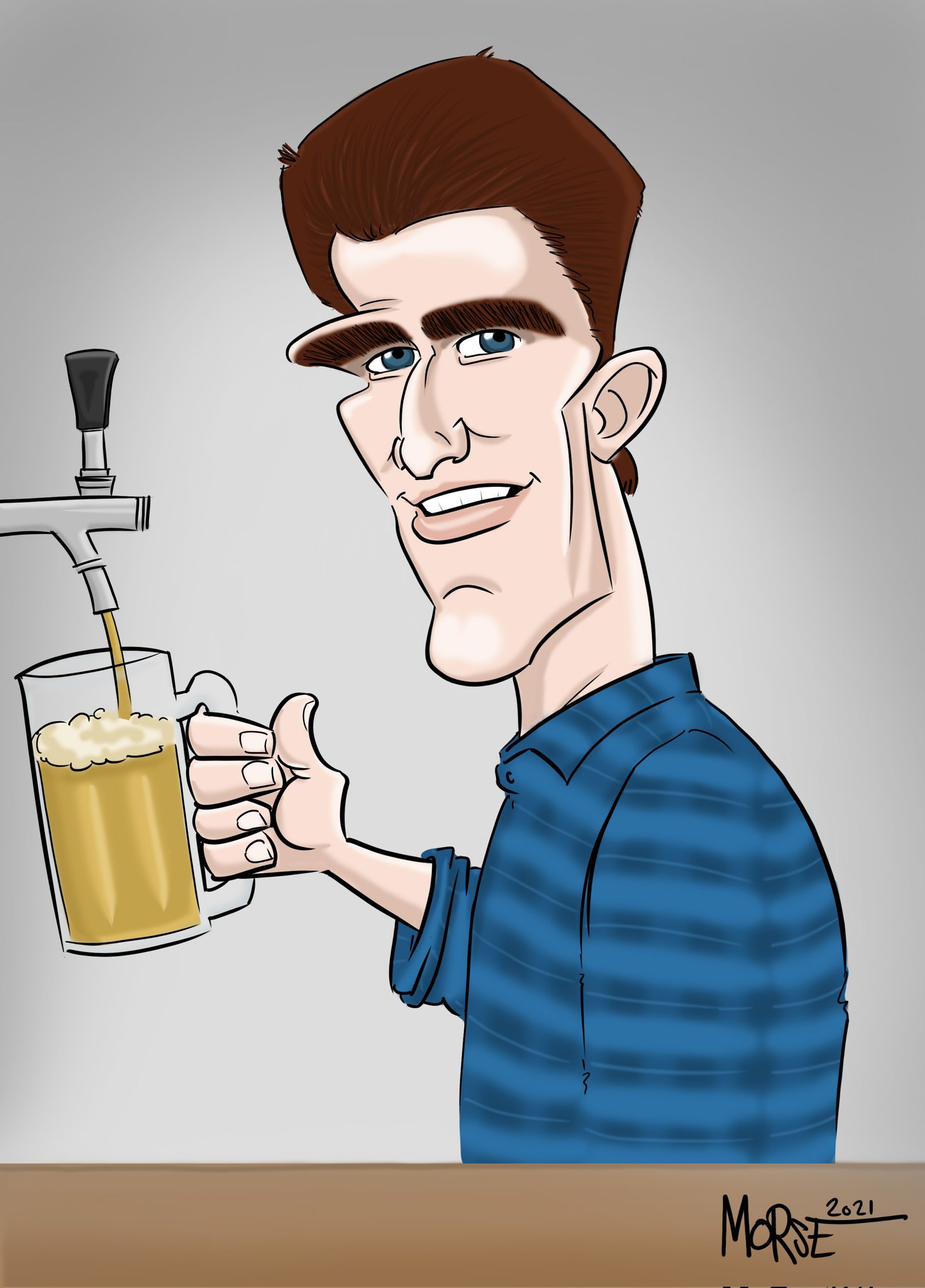 Happy Birthday to Ted Danson! Say \"Cheers!\" to getting a caricature... Message me! 