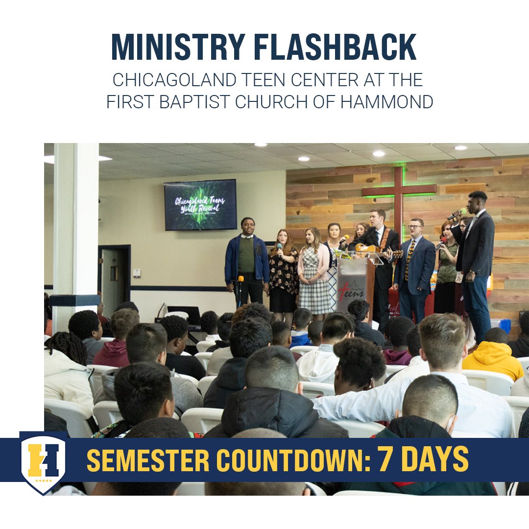 One week till we start our spring semester! Visit hylesanderson.edu to apply.

Lifelong friendships are formed as students serve the Lord together in many of the ministry opportunities available at the First Baptist Church of Hammond. 

#onlyatHAC #theplacetobe #HACturns50