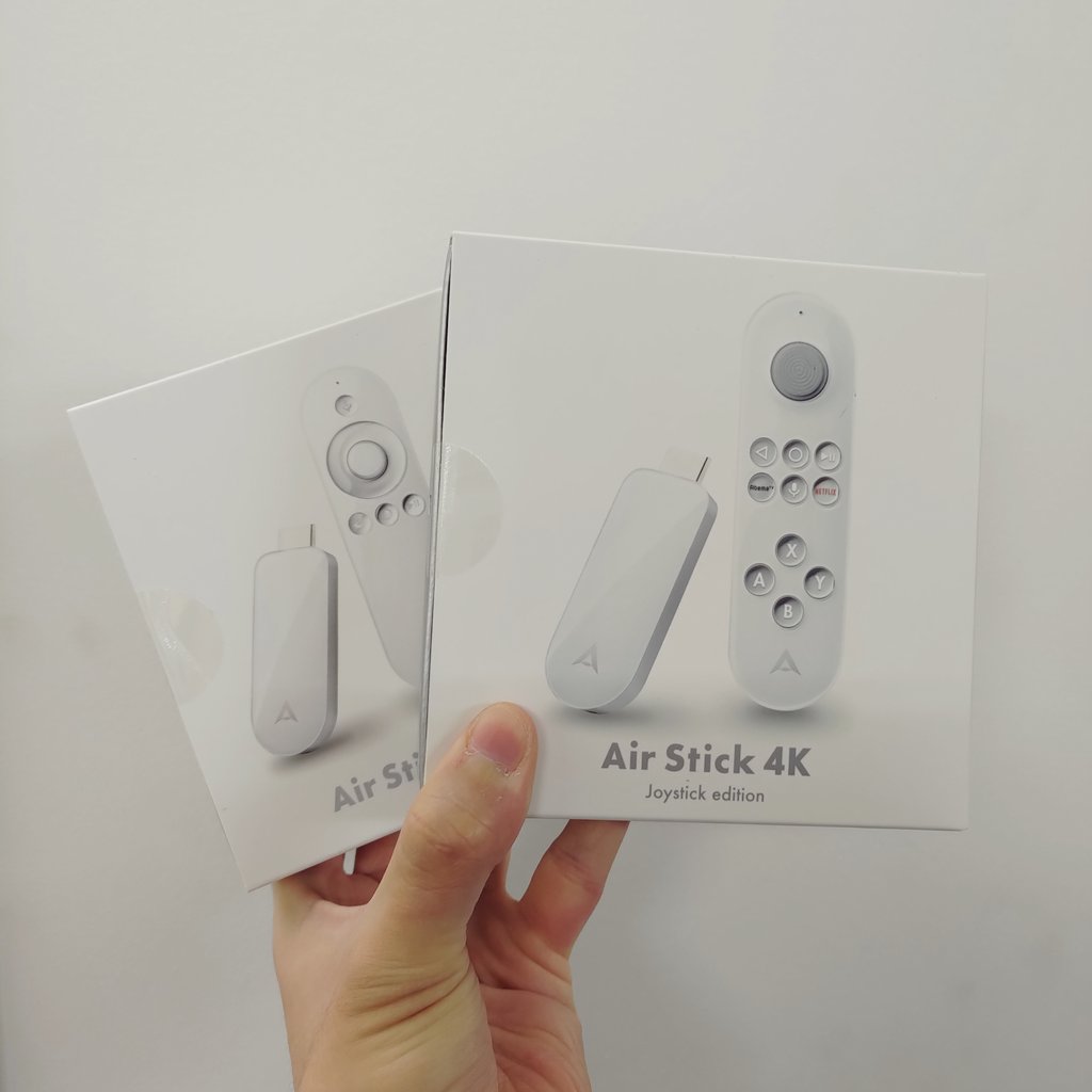 iosys_rojiomote's tweet photo. 【Android TV化】CCC AIR Air Stick 4K[通常版/Joystick版] 大量再入荷‼️Android TV OS採用で各種動画サービス幅広く対応😎Androidアプリもインストール可👍4K/HDRの高画質再生✨お手持ちのテレビやモニタがスマートTVに📺️お値段【¥2,980-/通常】【¥3,980-/Joystick】(各税込) です～！！！【🤔】 https://t.co/zTRtEp6O1Y