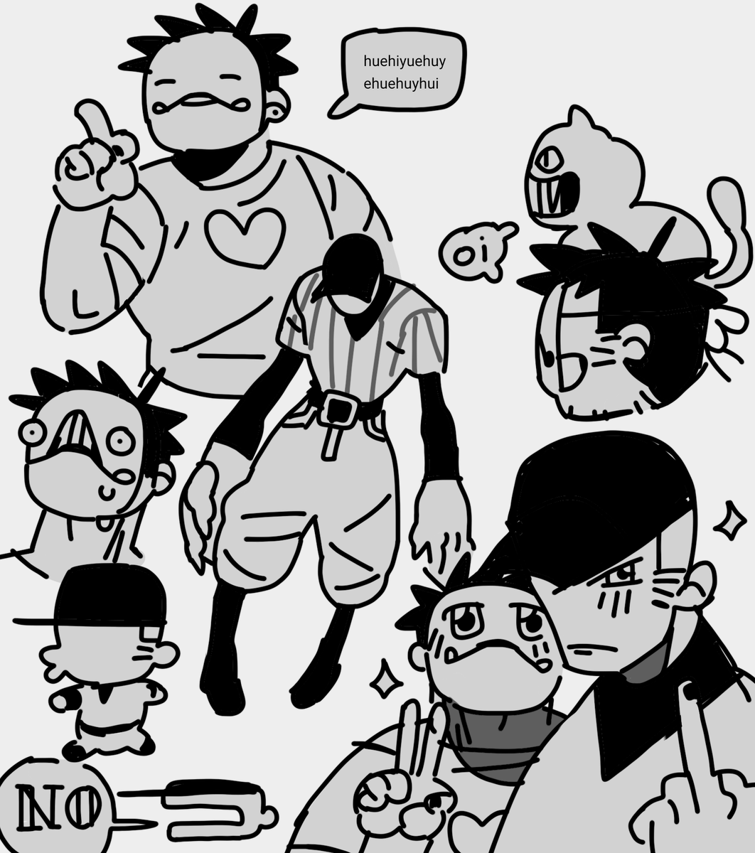 sorry I can't really offer much art since I'm busy with other things so have these silly doodles instead