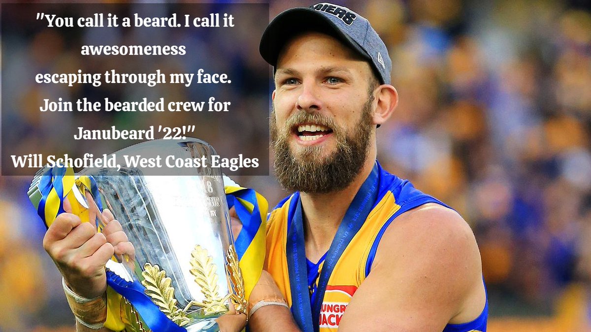 janubeard's tweet photo. Will Schofield supports JANUBEARD '22. Sign Up now! #janubeard #gameday https://t.co/iuHOkx9BQV