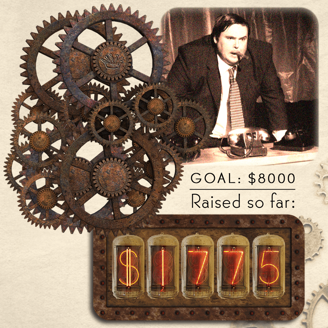 3 DAY CHALLENGE "RESTART THE ART MACHINE" UPDATE! Our Producing Director, @scottleggs, is manning the phones! He's mean! We need your donation or we think he'll hurt us! Fortunately, we're already up to $1775 towards our $8000 goal &amp; $4000 matching goal! sacredfools.org/donate