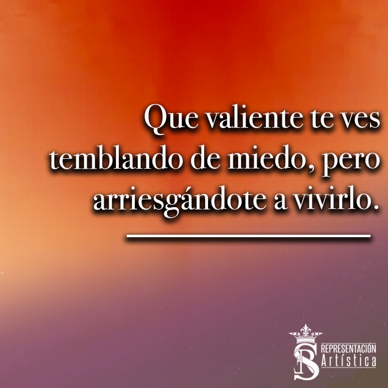 ser_represent's tweet photo. Que valiente te ves temblando de miedo, pero arriesgándote a vivirlo. https://t.co/LqXGXmgUfz