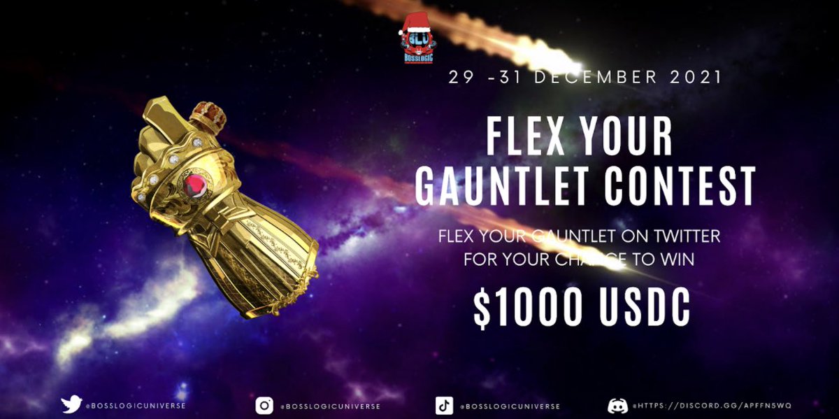 Let’s wrap up 2021 with a final Flex Your Gauntlet🎉

- You need to own the GAUNTLET that you post on Twitter
- Like + RT this post
- Only 1 entry is allowed per post 
- Tell us which Gauntlets you own
- Tag us and use #GauntletFlex 

Winner will be announced on 12/31 1PM EST