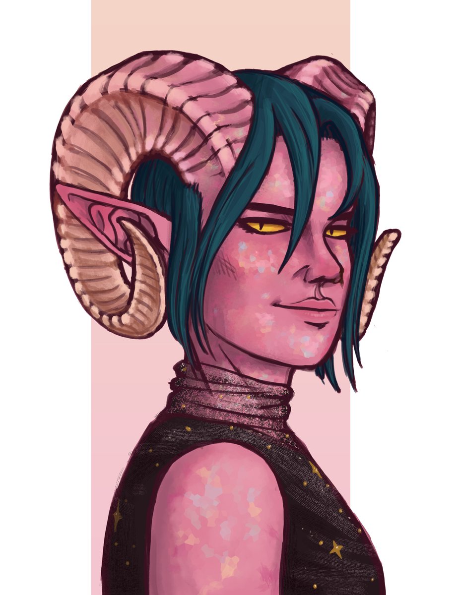 fluff_studios's tweet photo. 2 gorgeous tieflings i was commissioned to draw at holmat ❤️ loved working on these!! i'll have to do more portraits in the future 👀💕 https://t.co/WwW66Ipuw3