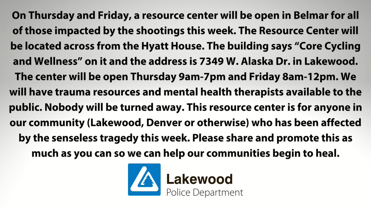 Lakewood Police Dept. tweet media